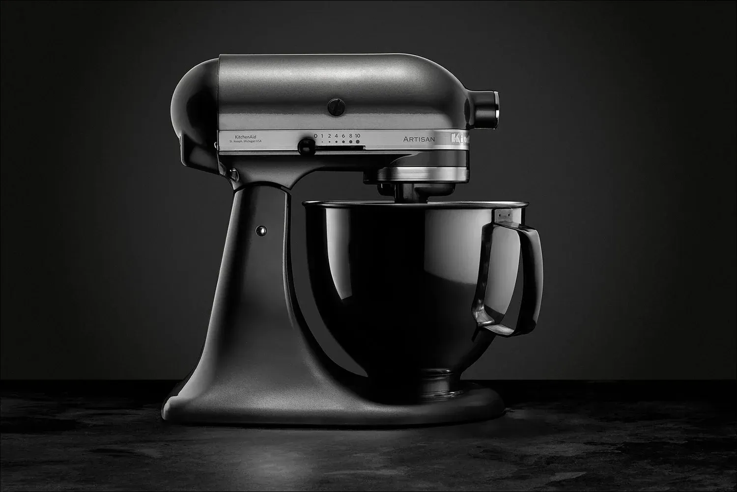 KitchenAid Artisan stand mixer product photography