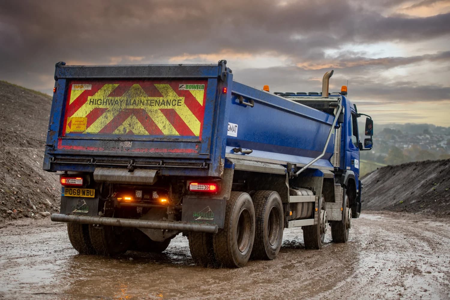 Commercial truck photographed on location in Blackburn, Lancashire