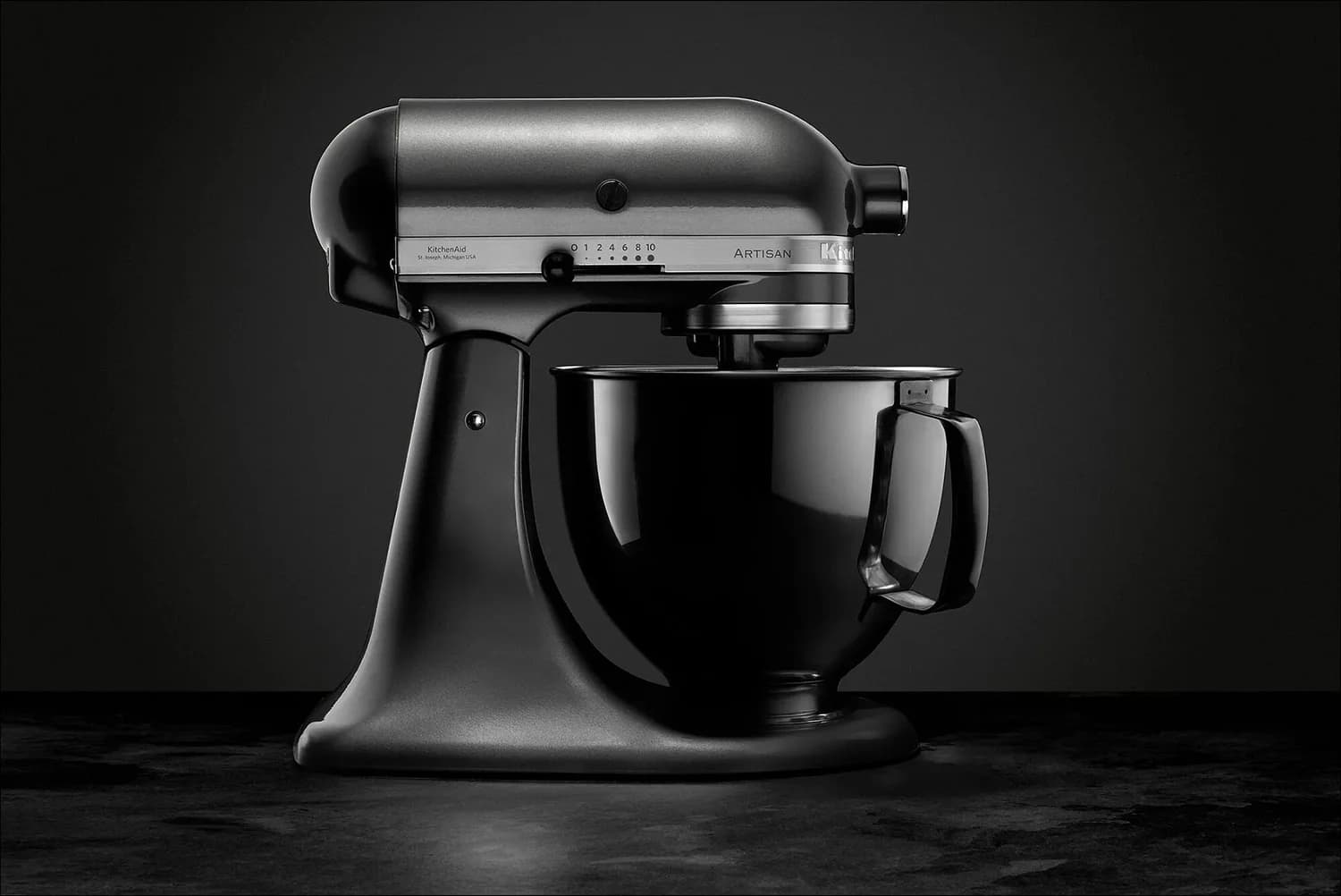 KitchenAid Artisan stand mixer product photography