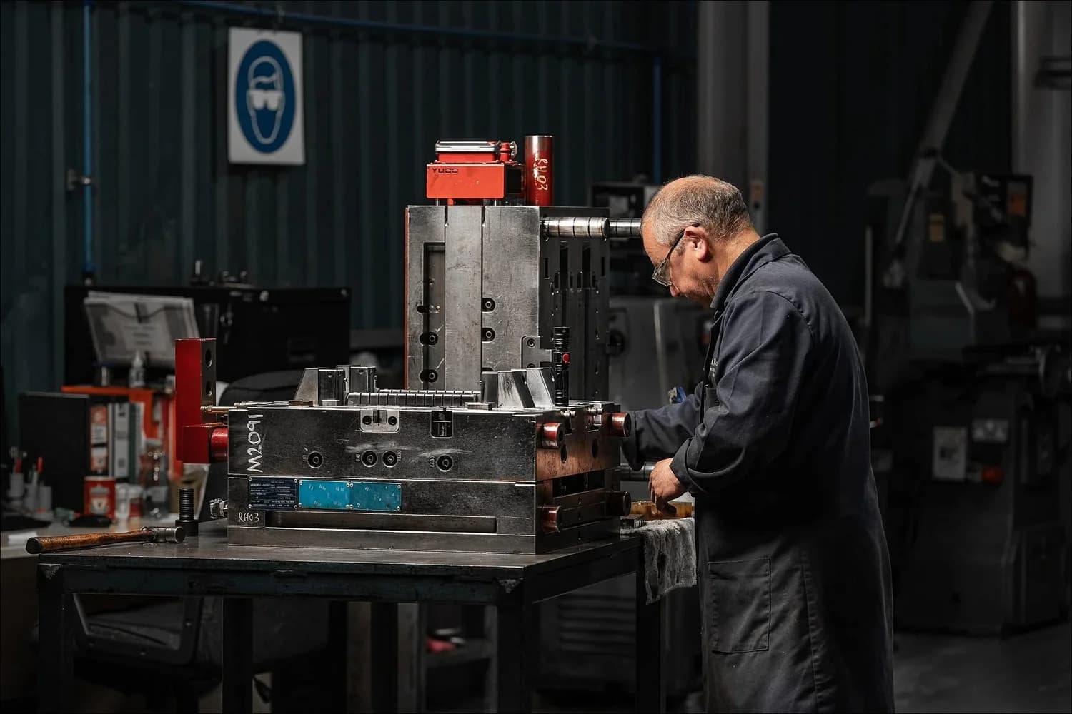 Wayne Myers on location in a manufacturing environment